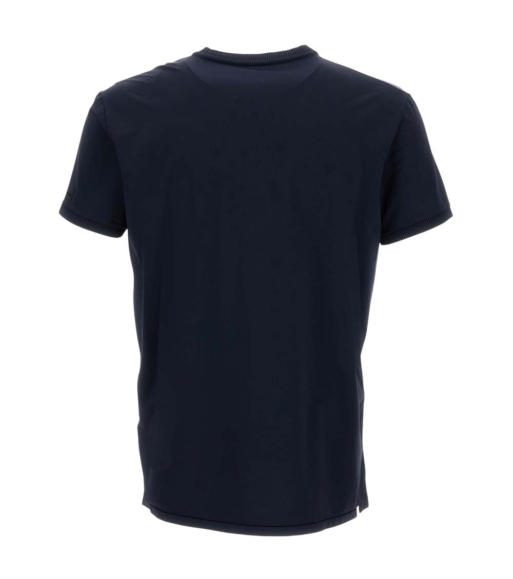 Navy Blue Solid T-Shirt 2