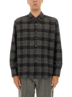 Dark Grey Plaid Shirt 1
