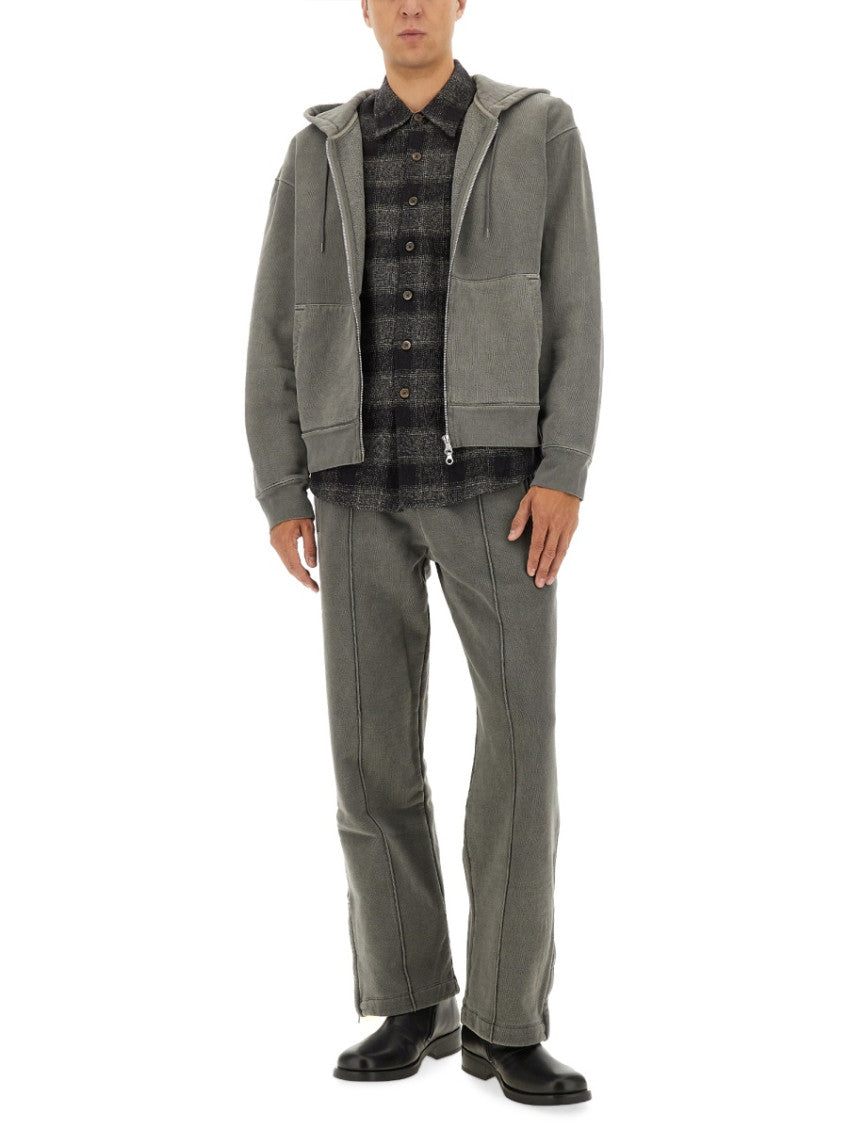 Dark Grey Plaid Shirt 2