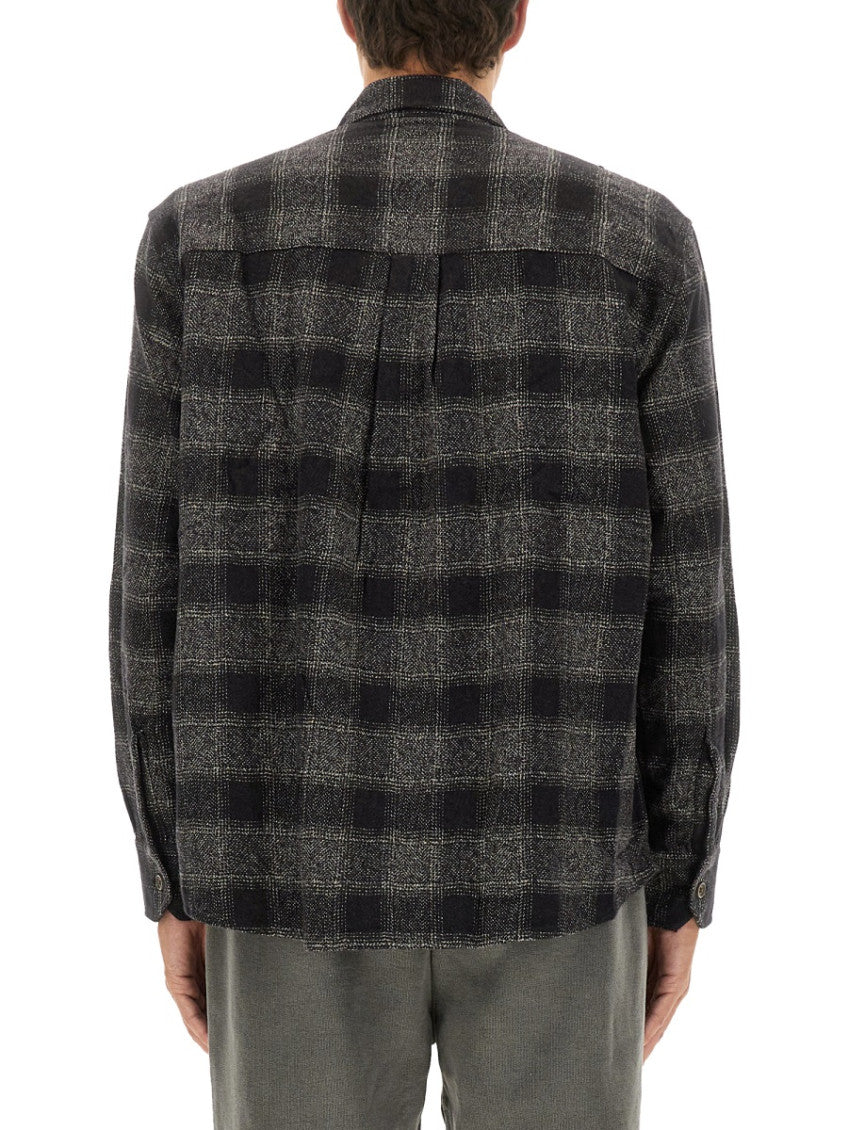 Dark Grey Plaid Shirt 3