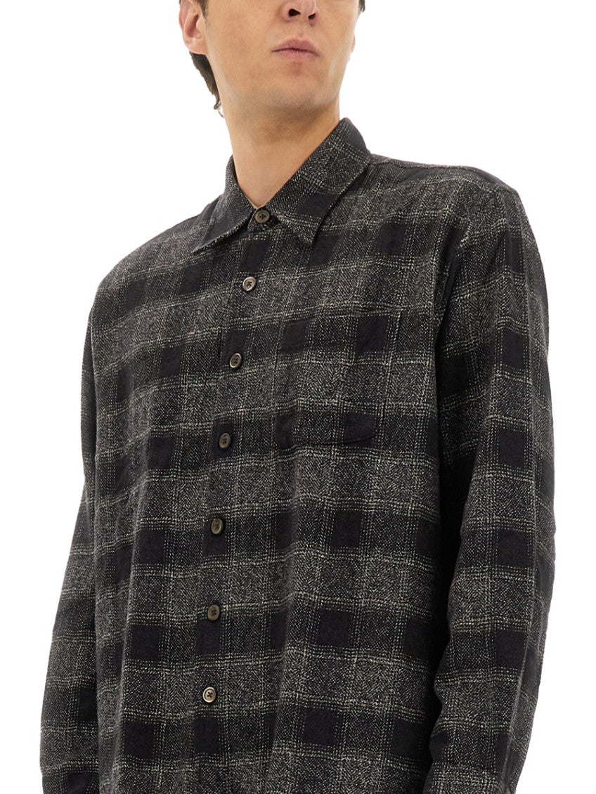Dark Grey Plaid Shirt 4