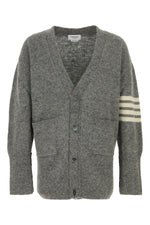 Grey V Neck Cardigan 1