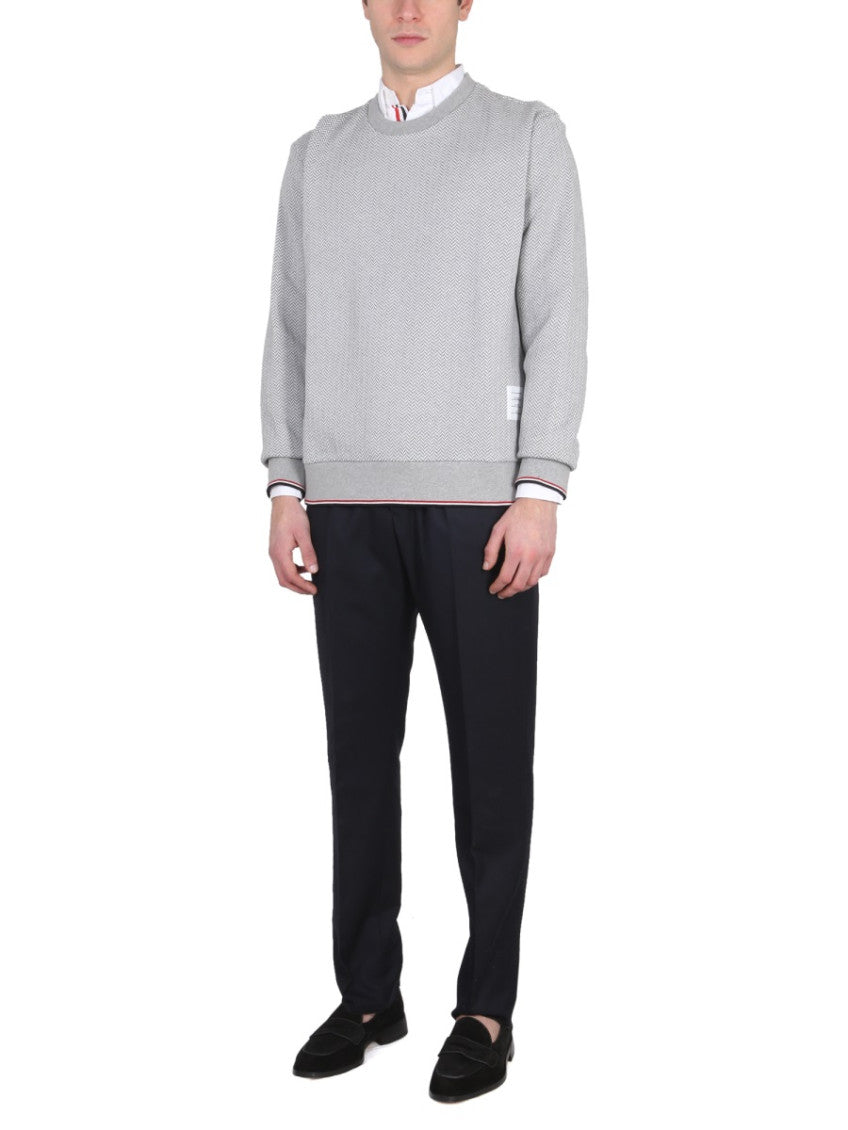 Grey Crew Neck Sweatshirt 2