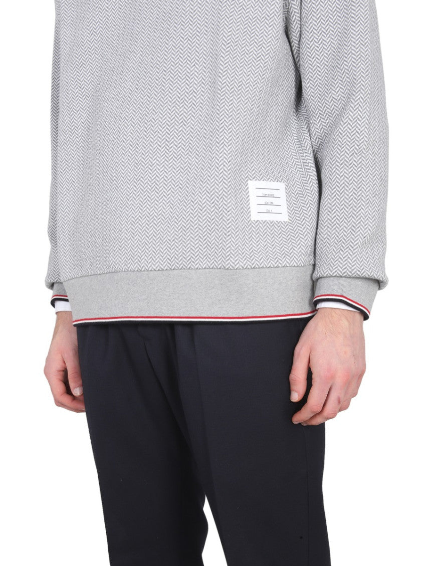 Grey Crew Neck Sweatshirt 4