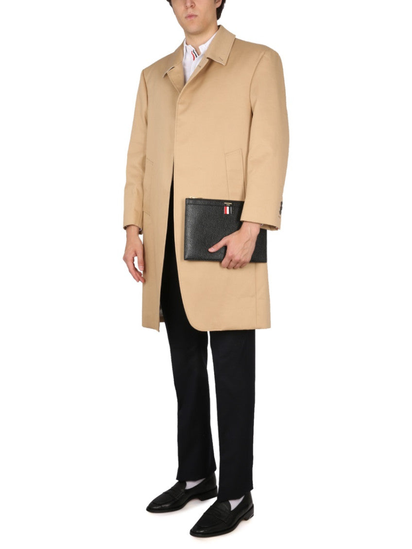 Beige Solid Overcoat 2