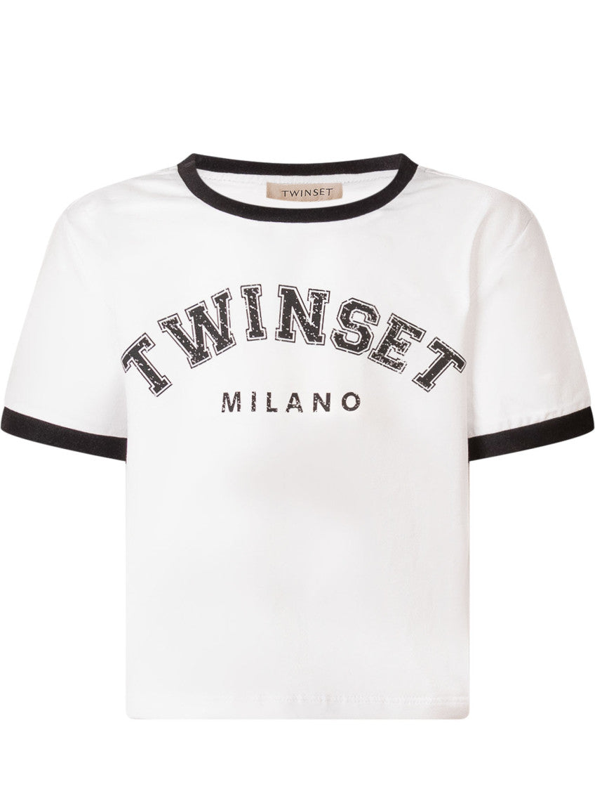 Kids White Logo T-Shirt 1
