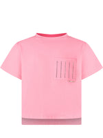 Girls Pink Embellished T-Shirt 1