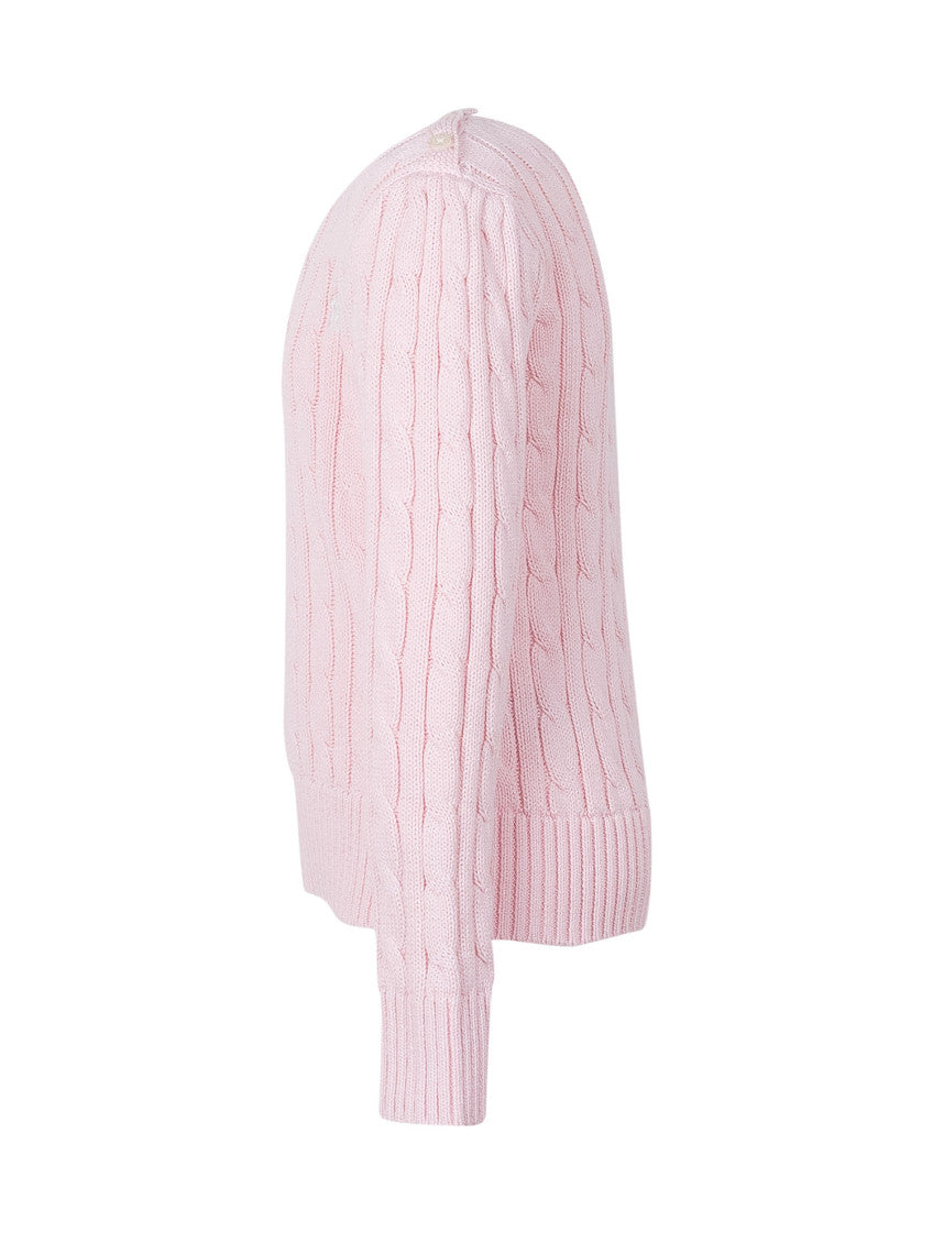 Girls Pink Knitted Sweater 3