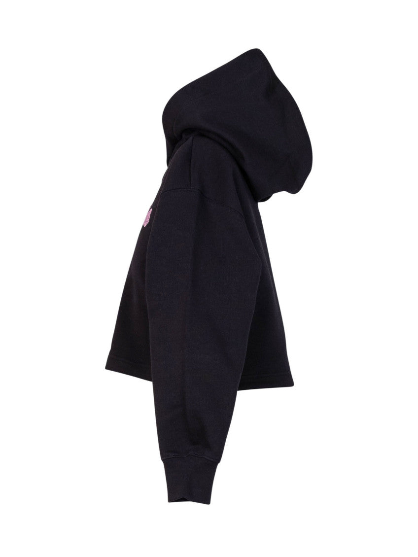 Girls Black Logo Hoodie 3