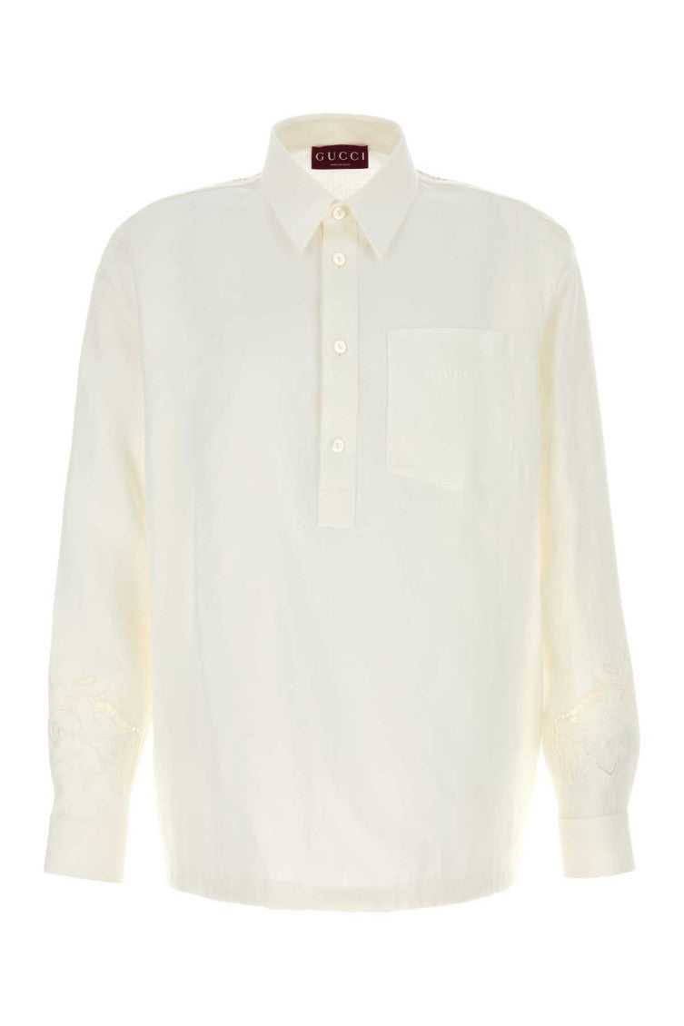 White Regular Solid Shirt 1