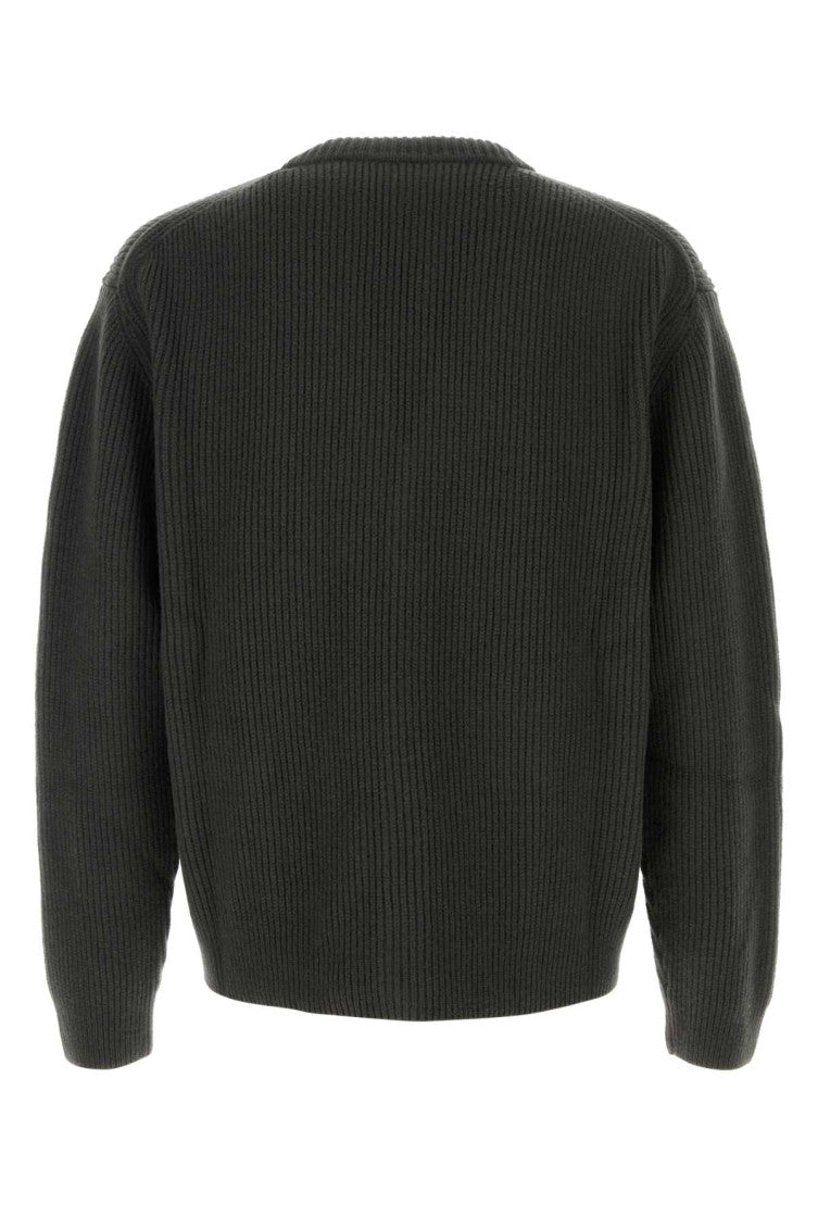 Green V Neck Cardigan 2