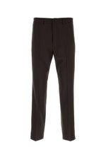 Brown Flat Front Pants 1