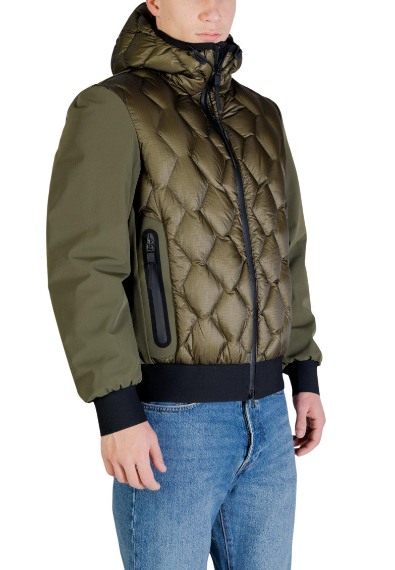Green Quilted Hood Jacket 4