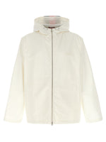 White Logo Hood Jacket 1