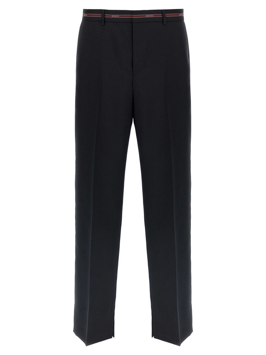 Blue Flat Front Pant 1
