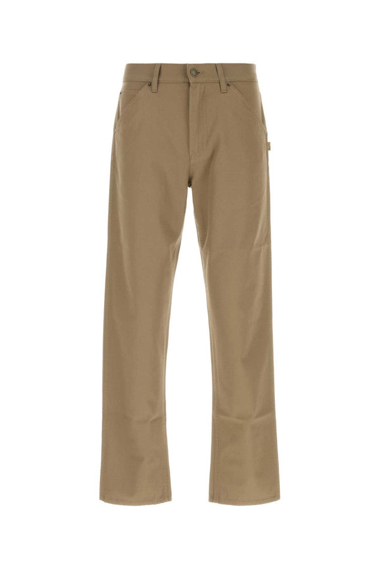 Khaki Flat Front Pants 1
