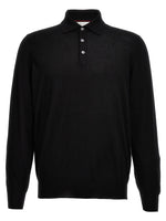 Black Knitted polo shirt 1
