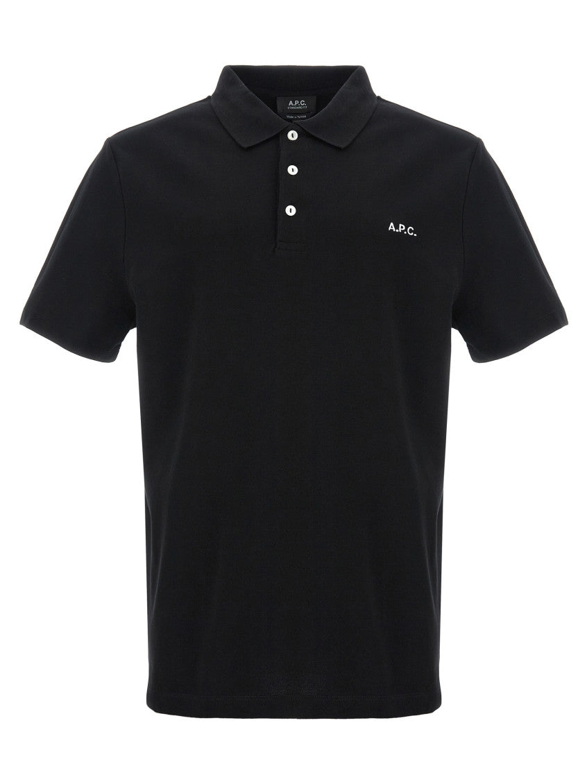 Black 'Standard' polo shirt 1