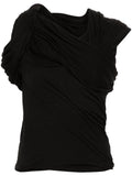 Black Harness T Draped Top 1