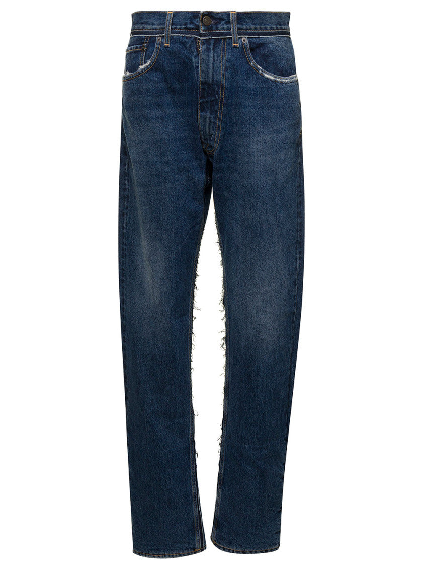 Blue High-waisted Jeans 1
