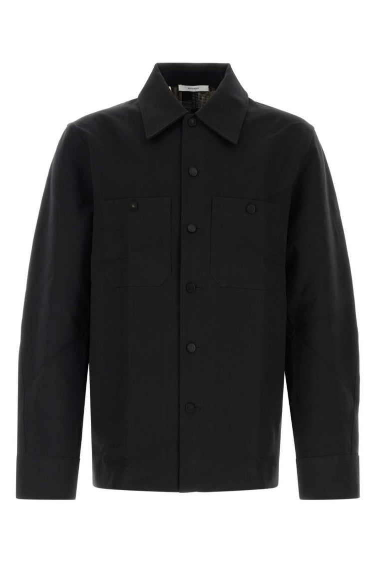 Black Regular Solid Shirt 1