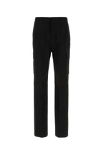 Black Straight Cargo Pants 1