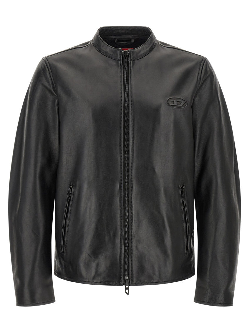 Black Mandarin Collar Jacket 1