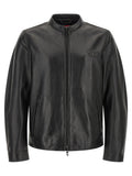 Black Mandarin Collar Jacket 1
