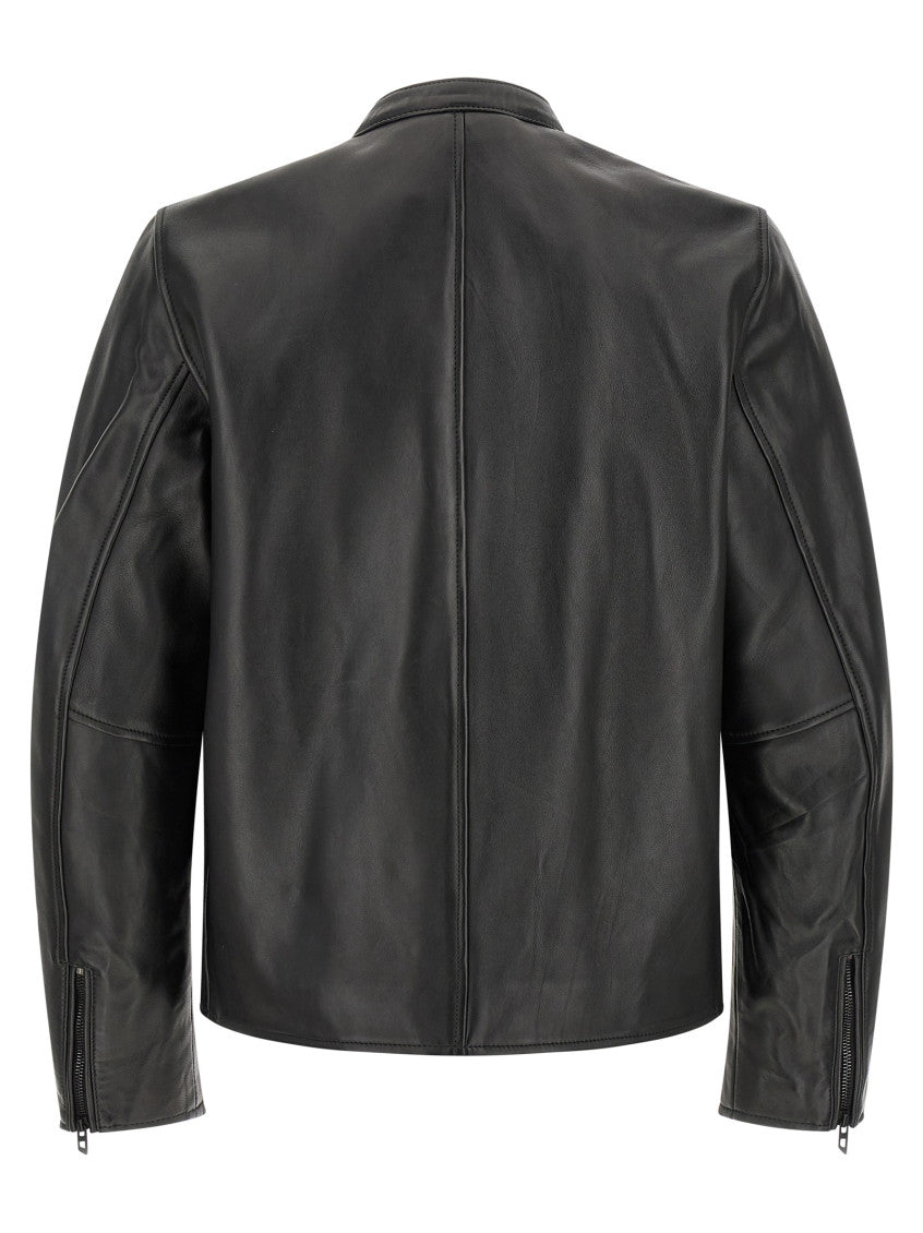 Black Mandarin Collar Jacket 2