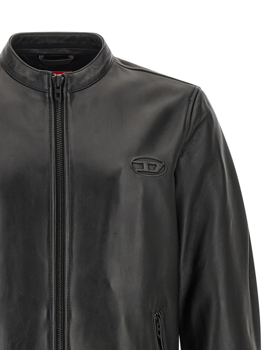 Black Mandarin Collar Jacket 3