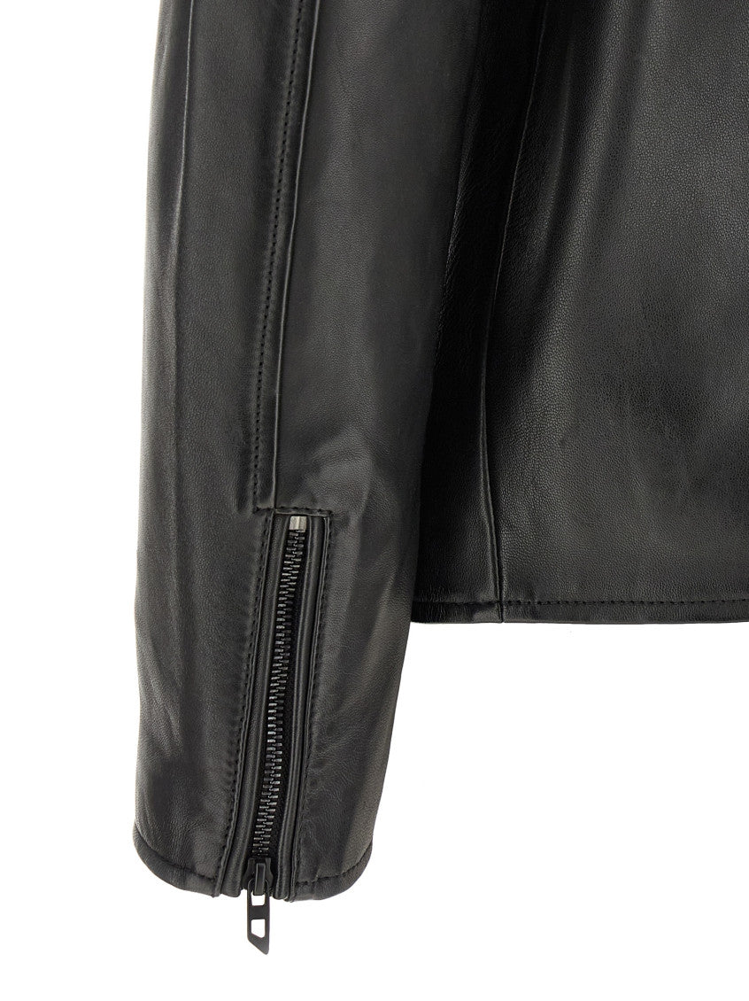 Black Mandarin Collar Jacket 4