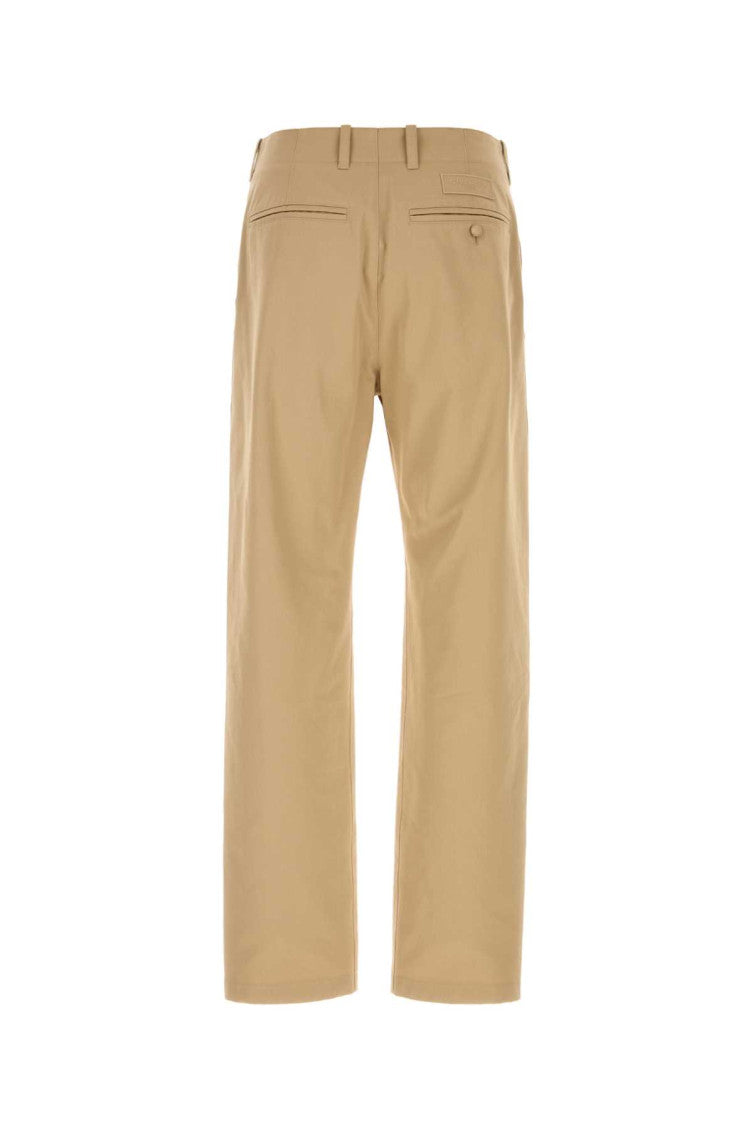 Beige Flat Front Pants 2