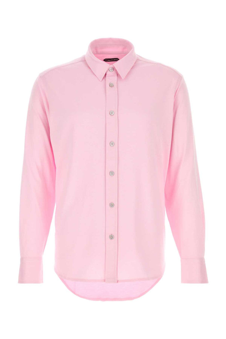 Pink Regular Solid Shirt 1