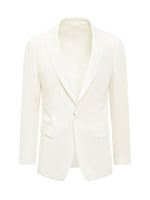 White Peaked Lapel Blazer 1