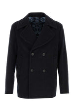 Dark Navy Wool Coat 1