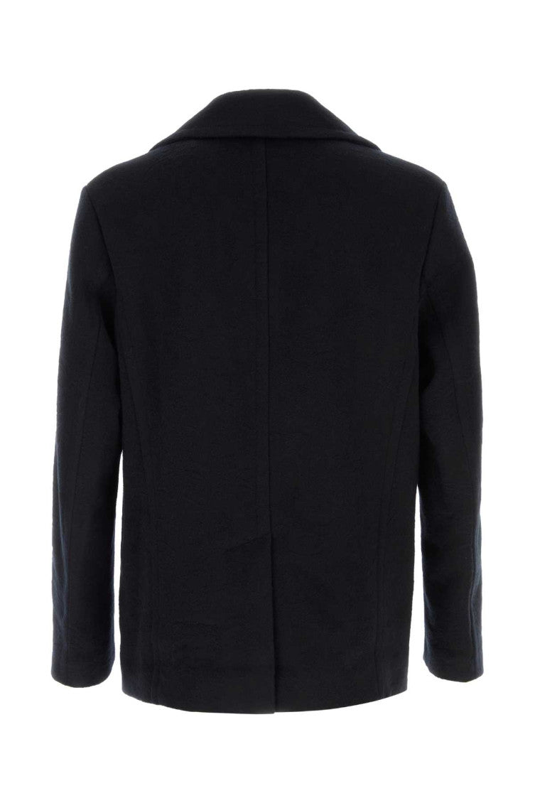 Dark Navy Wool Coat 2