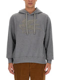 Grey Logo Relaxed Hoodie 1