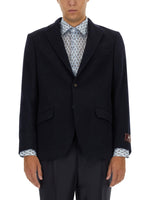 Blue Notched Lapel Blazer 1