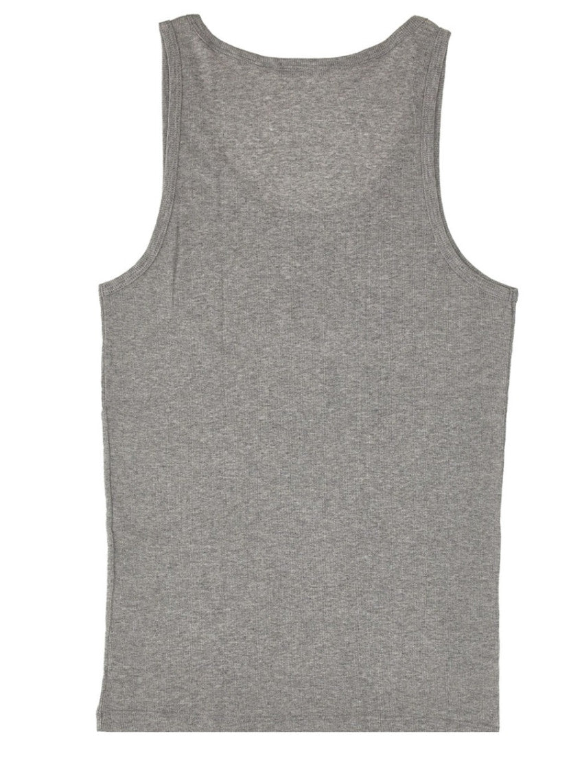 Grey Scoop Neck Tank Top 2