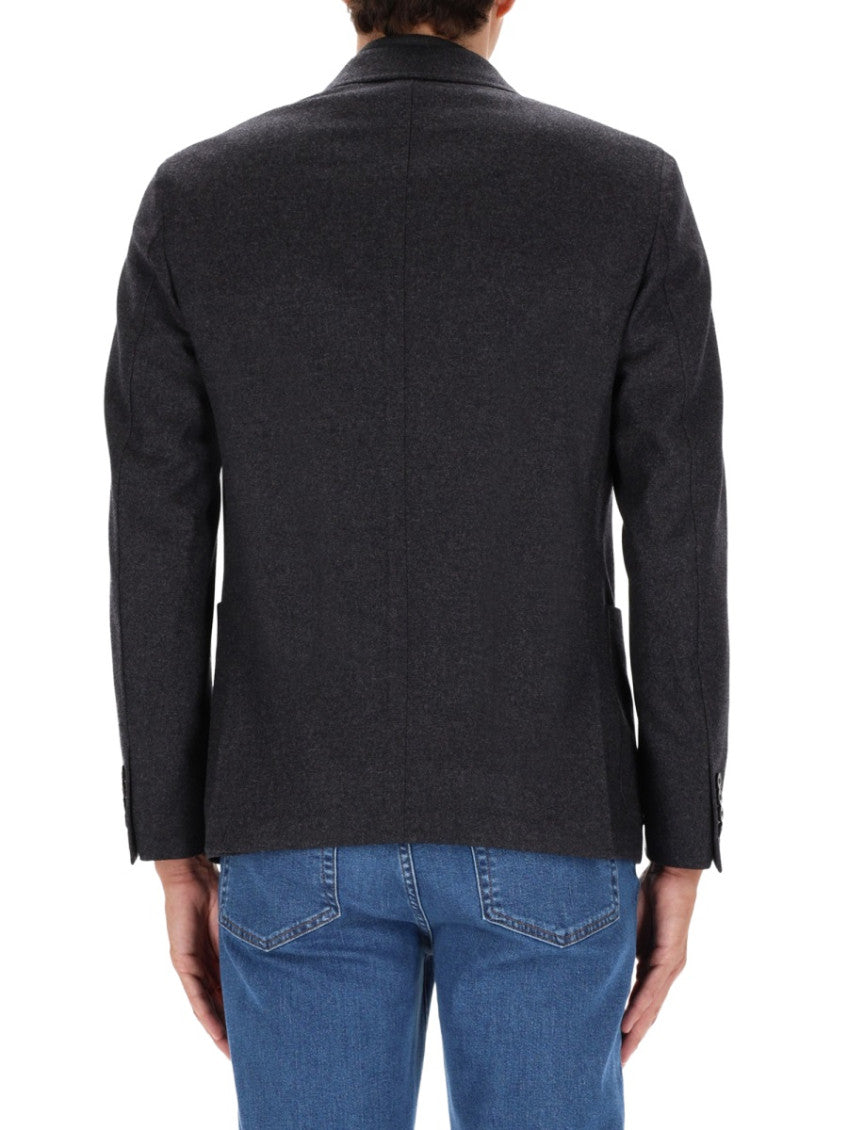 Dark Grey Solid  Blazer 3