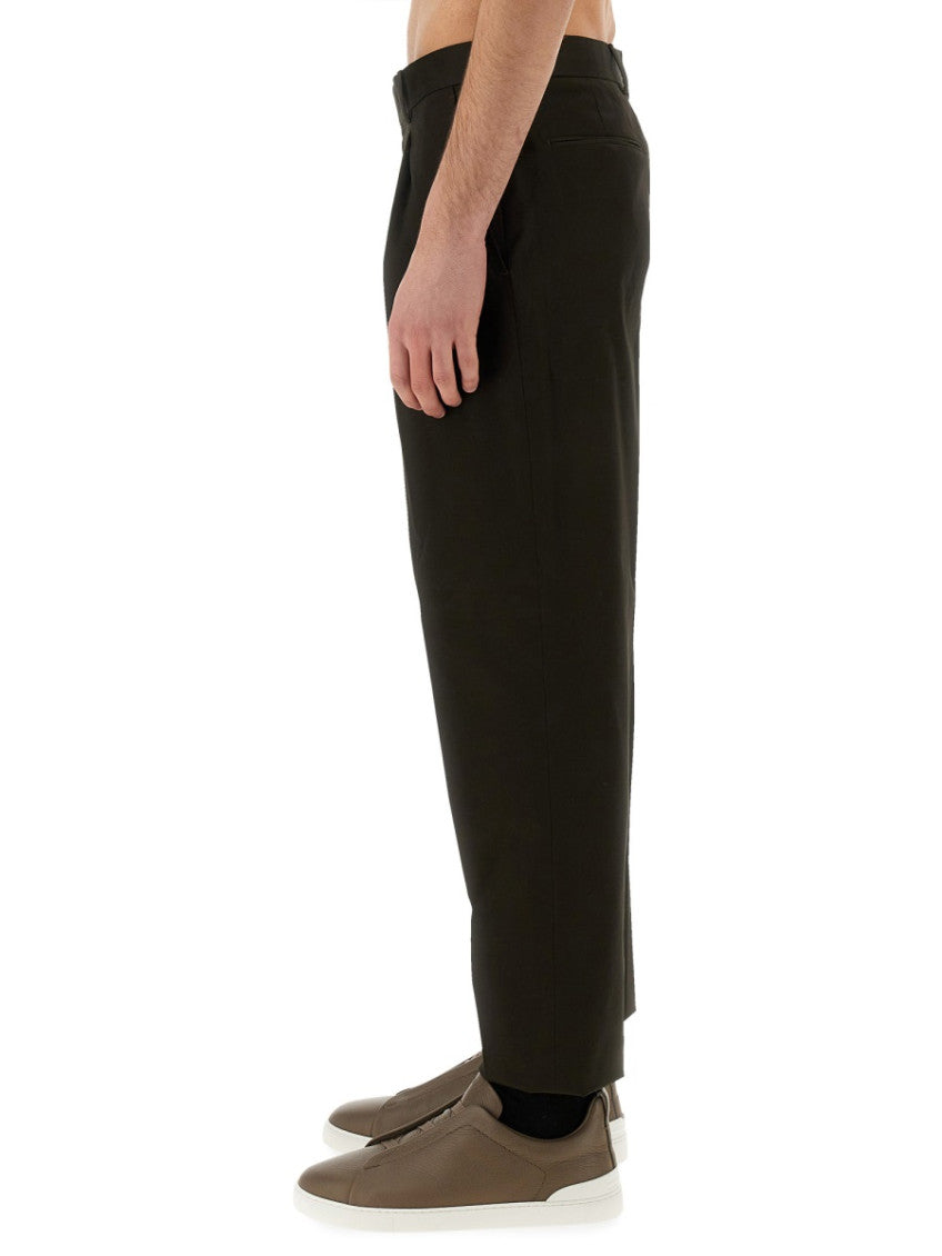 Dark Brown Regular Pants 4