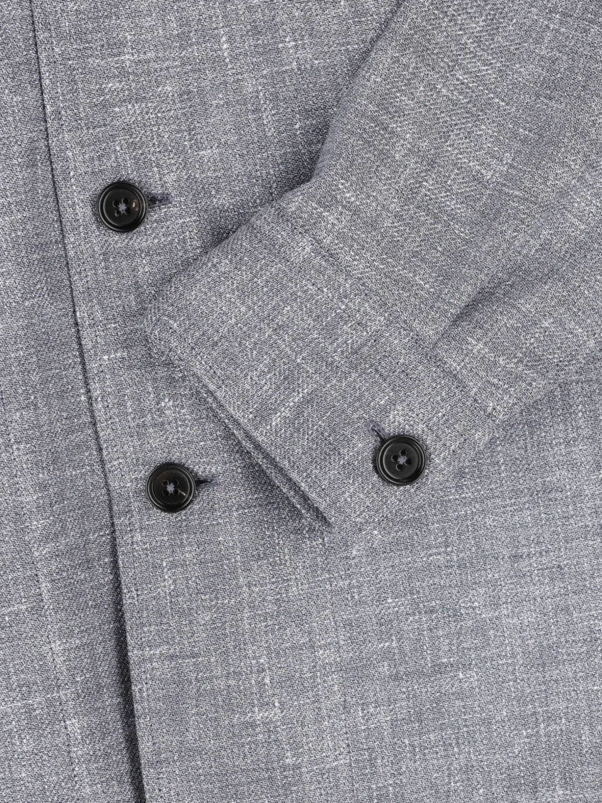 Grey Regular Solid Shirt 4