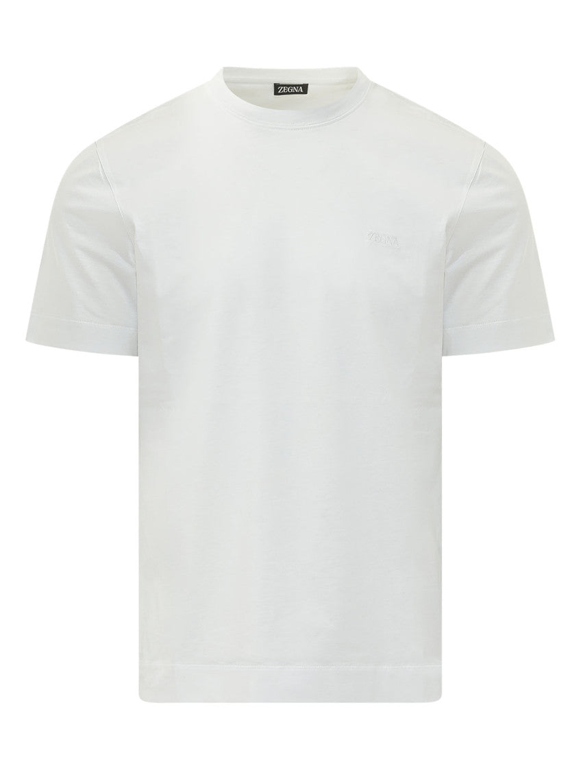 White Crew Neck T-Shirt 1