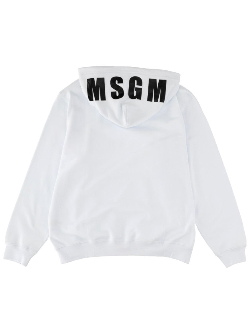 White Solid Hoodie 2