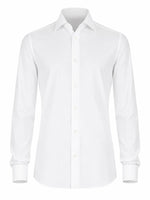 White Slim Solid Shirt 1