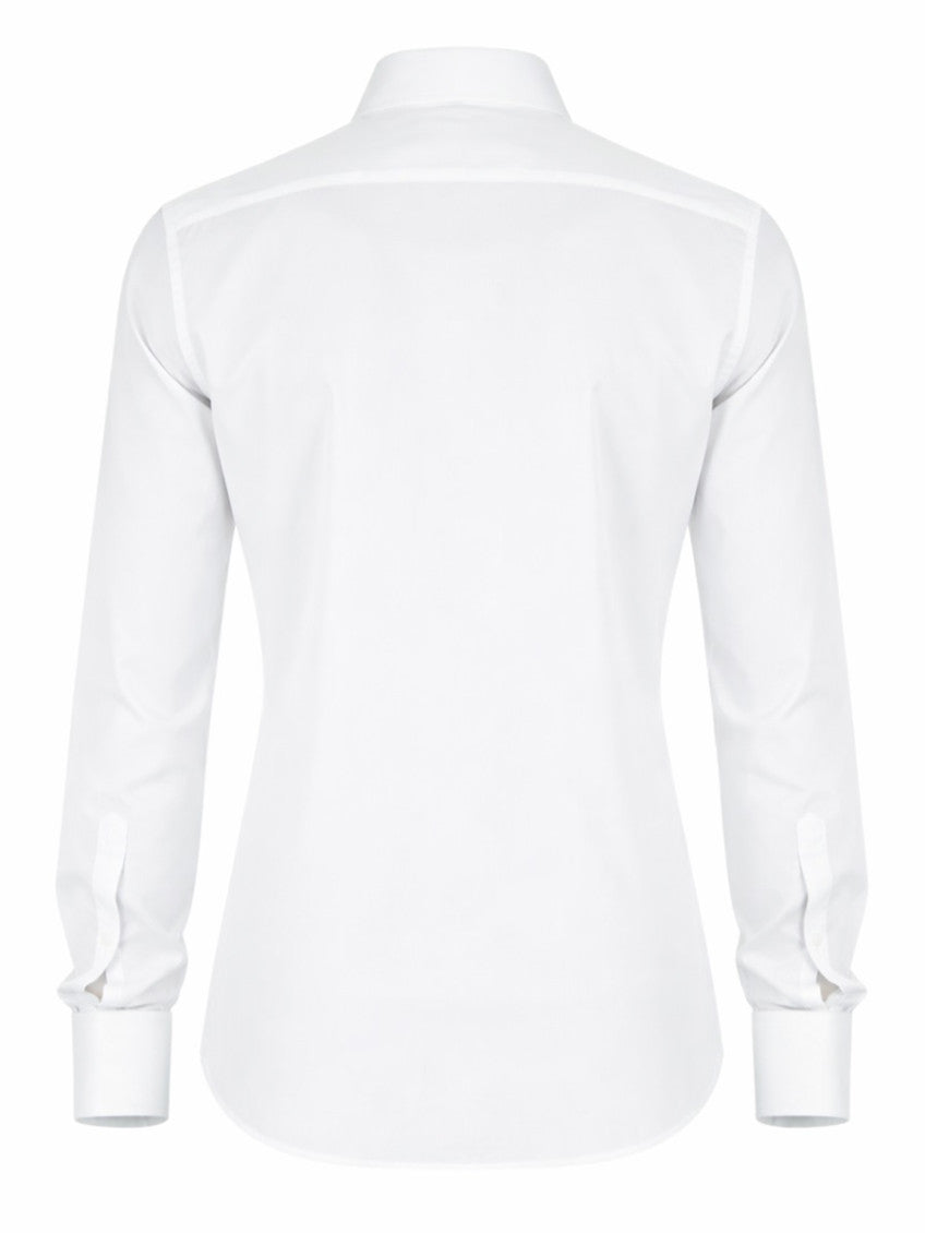 White Slim Solid Shirt 2
