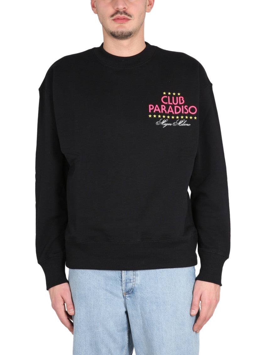 Black Crew Neck Sweatshirt 1
