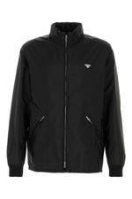 Black Mock Collar Jacket 1