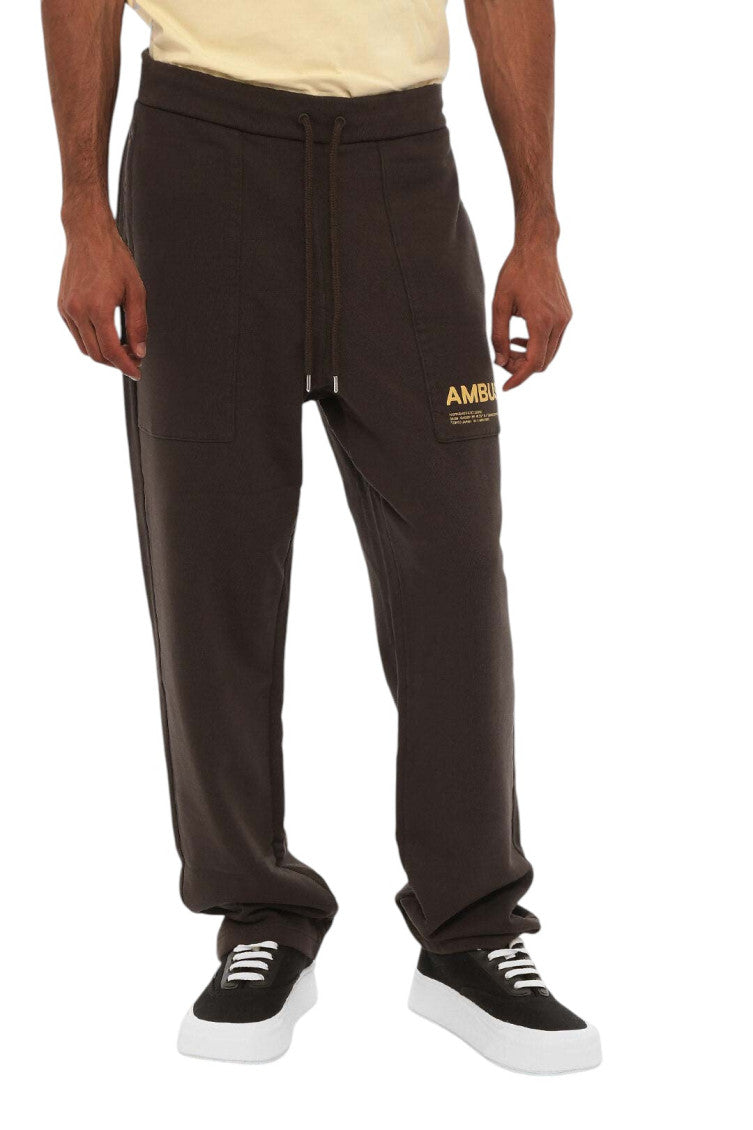 Brown Logo Track Pants 1