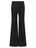 Blue Flared High Rise Jeans 1
